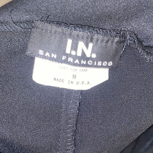 I.N. SF Long Black Dress Size: M - Picture 6 of 7